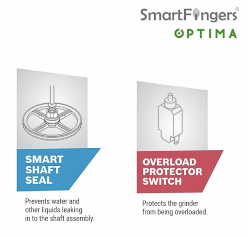 SmartFingers Optima Table Top Wet Grinder 230V 50hz, 2 Liter, White - Image 4